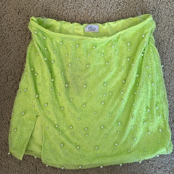 Oh Polly lime green beaded set - Picture 2 of 3